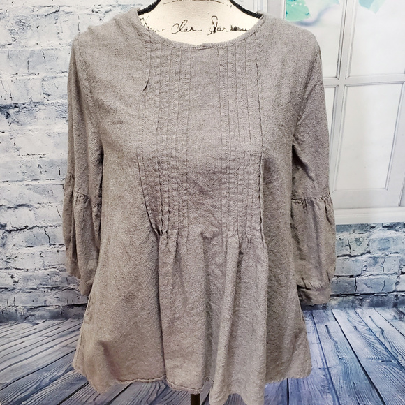 Catherina Brown Retro Petal / Button Unique Sleeve - Picture 2 of 3